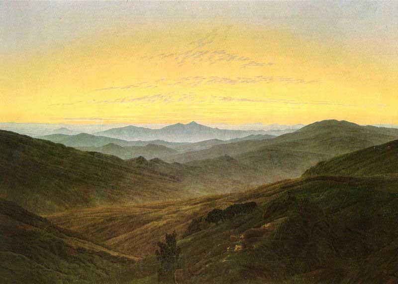 Caspar David Friedrich The Giant Mountains Spain oil painting art